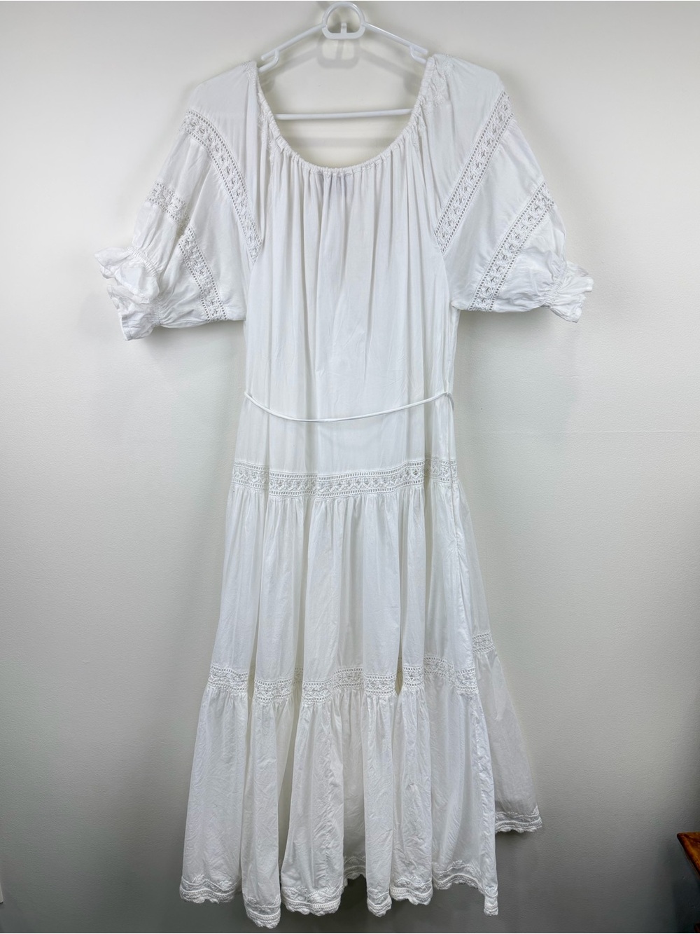 Cleobella Organic Cotton Embroidered Cottagecore Boho Prairie Midi Dress S - Picture 3 of 9